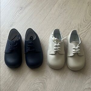 Blue and Cream Baby Walker Shoes Soft Sole Comfort SIZE 21